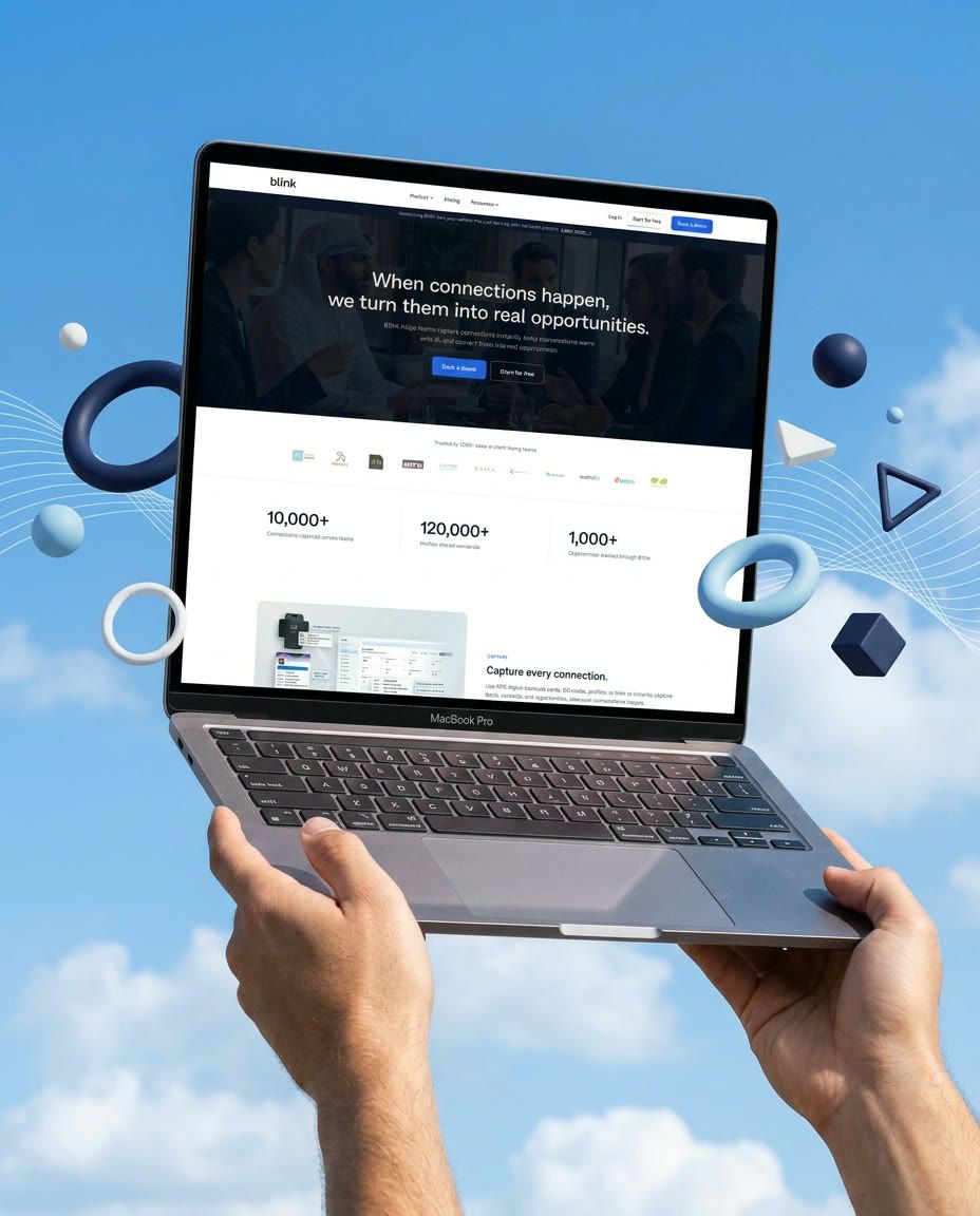 Bl1nk · Brand, platform and website, end to end